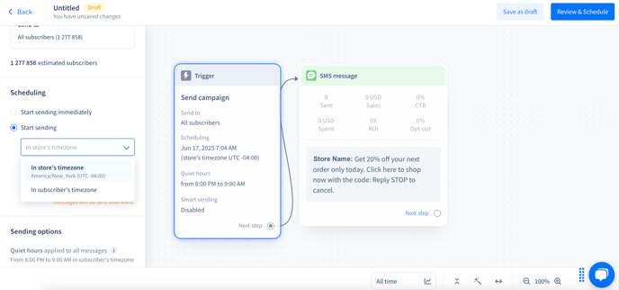 CampaignSendScheduling