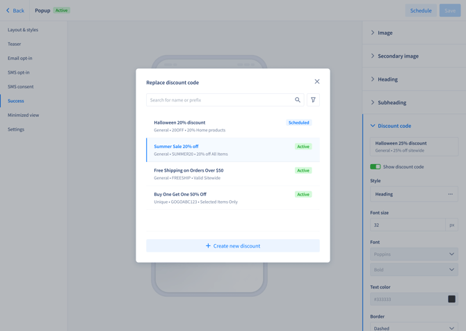 Discount_Optin Tool Update