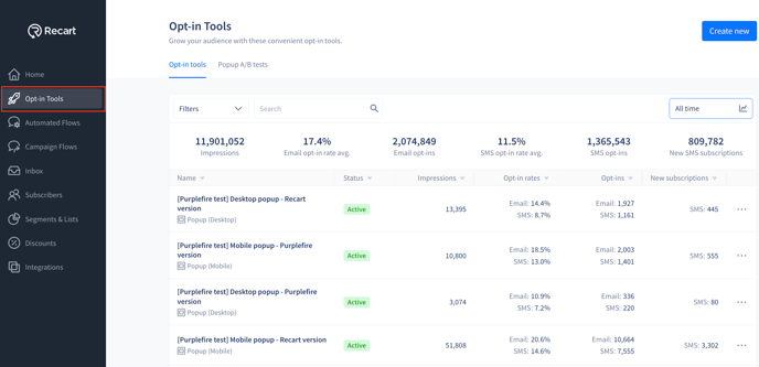 optintools list