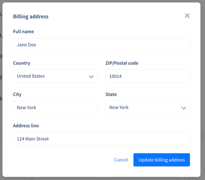 Billing-address-update